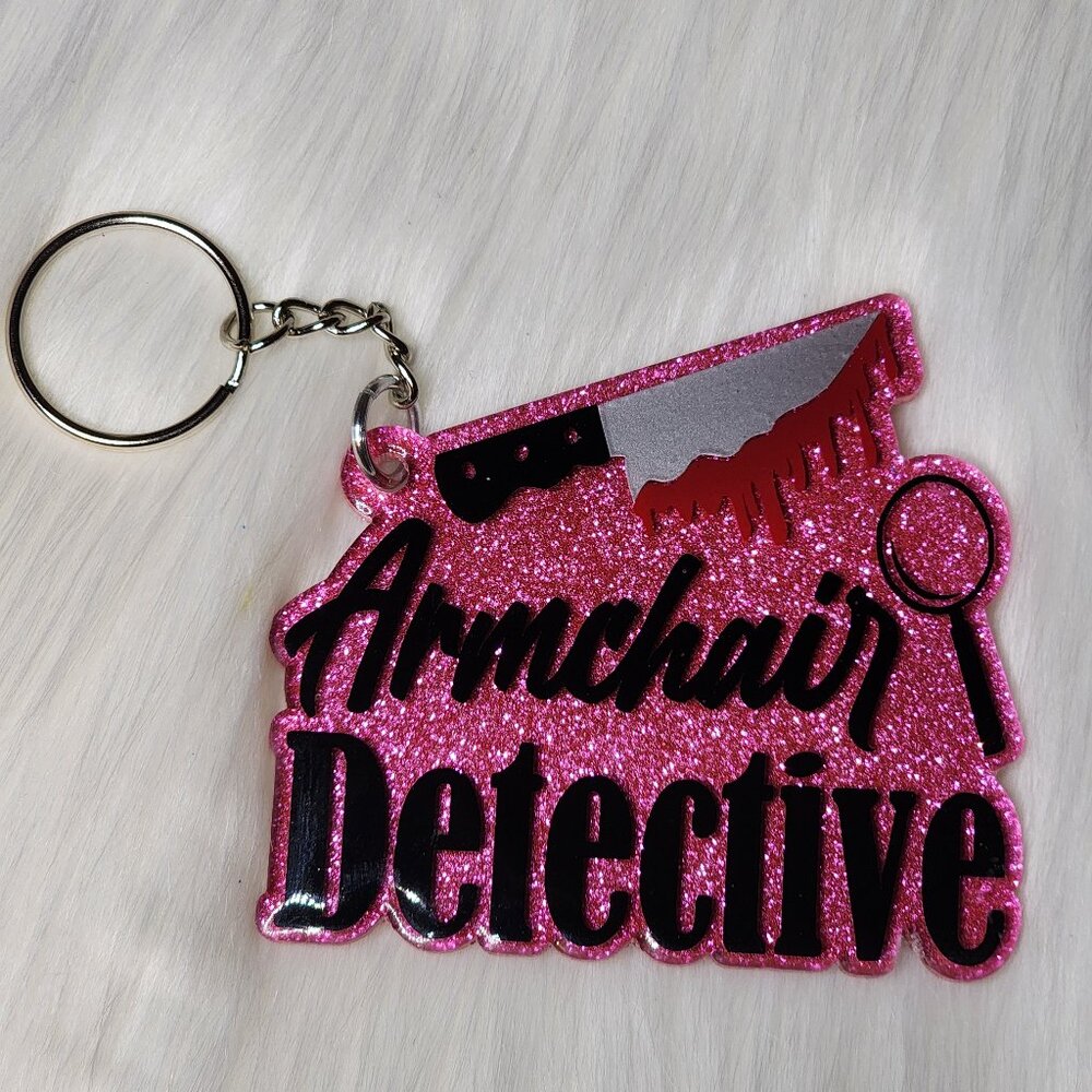 Armchair Detective Keychain